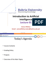 Introduction To Artificial Intelligence: Amna Iftikhar Email: Amnaiftikhar - Bukc@bahria - Edu.pk