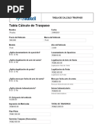 Tabla Cálculo de Traspaso - 1