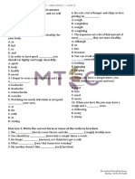 Exercise 1: Choose The Correct Answer: (Mtec English Center) - (E7 - Mini Test 2 - Unit 2)