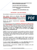 OPERAÇÕES IMOBILIÁRIAS I - Trabalho 3