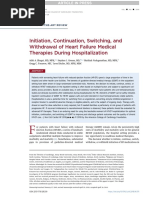 Initiation, Continuation, Switching, and Withdrawal of Heart Failure Medical Therapies During Hospitalization