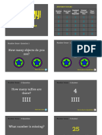 Number Sense Jeopardy