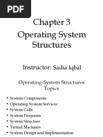 Operating System Structures: Instructor