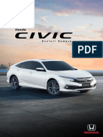 (HONDA) CAMPANHA CIVIC 2021 - FOLHETO COMPLETO - 440x310mm - R11-SIMPLES