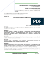 Codigo Penal Del Estado de Michoacan