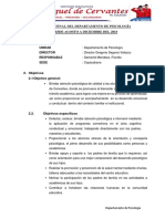 Informe Final Del Departamento de Psicología