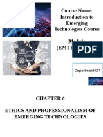 Course Name: Introduction To Emerging Technologies Course (EMTE1011/1012)