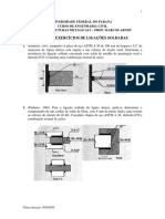 Exercícios de Ligações Soldadas