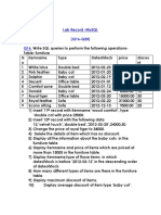 SQL Labrecord Questions 16to20