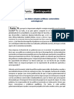 Punto-Contrapunto - Las Naciones Deben Adoptar Políticas Comerciales Estratégicas.