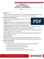 Grade-Vi Science - Worksheet Term-2 Ch-15-Air Around Us