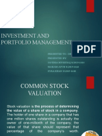 Common Stock Valuation