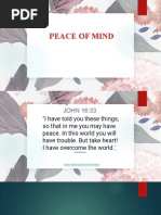 Discipline For Peace of Mind POWERPOINT PRESENTATION