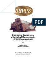 Instalación, Operaciones y Manual Del Mantenimiento: DUPPS Supercookor®