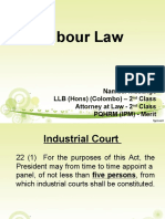 Labour Law: Namudi Mudalige LLB (Hons) (Colombo) - 2 Class Attorney at Law - 2 Class PQHRM (IPM) - Merit