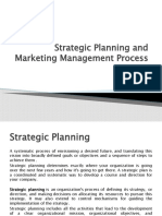 Strategic Planning and Marketing Management Process