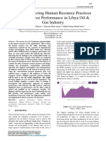 Factors Effecting Human Resource Practices On Employee Performance in Libya Oil & Gas Industry