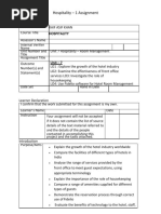 Hospitality - 1 Assignment