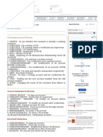 DOP Finacle - Module Wise Menu List - SA POST