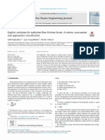 Explicit Solutions For Turbulent Flow Friction Factor - A Review, Assessment and Approaches Classification