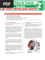 Los Cinco Reinos Biologicos para Segundo Grado de Secundaria