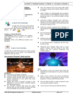 GE 111: Understanding The Self - Module Content - Week 11 - Lesson: Module 1