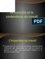 Le Contrôle Et Le Contentieux Du Travail