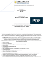 ACTIVIDAD 4, Reflexion Escrita Sobre Los Perfiles y Las Competencias en La SST