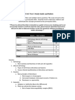 NURS 365 Test 1 Study Guide and Rubric