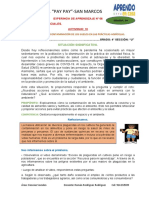 CC - SS 4° Semana 24 Explicamos La Contaminación de Los Suelos en Las Prácticas Agrícolas.