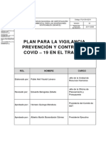 Plan de Vigilancia Prevencion y Control Del Covid 19 en El Trabajo - Senace PDF