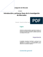 U1 - Introducción y Primeras Fases de La Investigación de Mercados