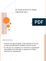 Computer Science (9618) 17.02 PROTOCOLS: Prepared by Rakesh Kumar Chaudhari Rato Bangala School