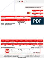 Mr. Ahmed Ibrahim 2727 Riyadh 12891: SABB Credit Card Statement