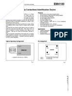 Read Only Contactless Identification Device: Description Features