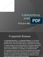 Congenital Anomalies: Pooja K Menon