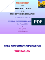 Frequency Control Free Governor Operation: Presentation