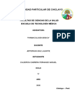 Examen de Farmacología - Iv Unidad