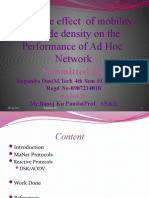 Study The Effect of Mobility & Node Density On The Performance of Ad Hoc Network