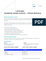 International Oil Trader Academy Winter School - Virtual Delivery