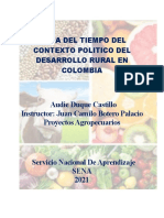 Desarrollo Rural y Linea Del Tiempo Agropecuaria