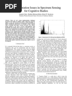 Implementation Issues in Spectrum Sensing For Cognitive Radios