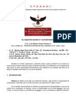 4º El M. .S. . y Sus Misterios - V. .H. . Luis Alberto Orozco Gómez, 4°