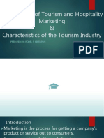 Introduction of Tourism and Hospitality Marketing & Characteristics of The Tourism Industry