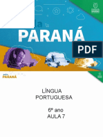 EnsFundII Língua Portuguesa 6ºano Slides Aula 07