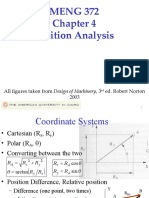 MENG 372 Position Analysis: All Figures Taken From Design of Machinery, 3 Ed. Robert Norton 2003