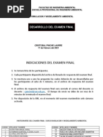 DESARROLLO EXAMEN FINAL Curso Simulacion y Modelamiento Ambiental 2020 II