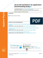 How Good Are 2D Transistors? An Application-Specific Benchmarking Study