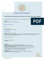 Traffic Differentiated Clustering Routing in DSRC and C-V2X Hybrid Vehicular Networks