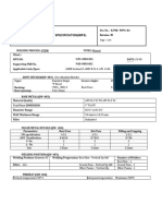 Welding Procedure Specification (WPS) : WPS-KNM-001 PQR-KNM-001